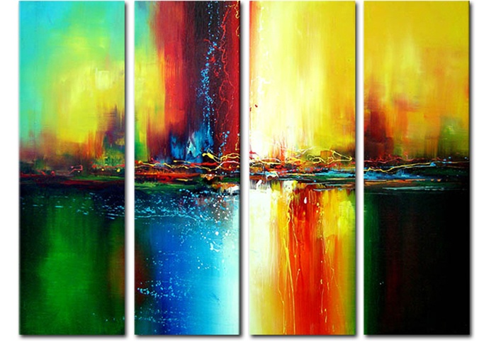 700x486 4 Piece Canvas Paintings - Four Piece Painting