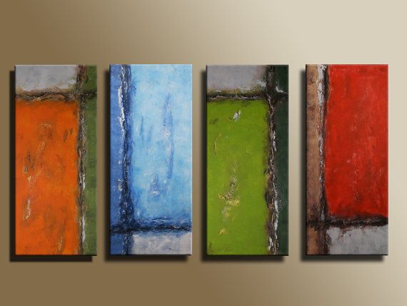 Four Seasons Abstract Painting at PaintingValley.com | Explore ...