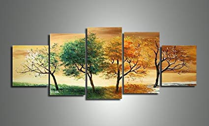 425x256 Ode Rin Art - Four Seasons Abstract Painting