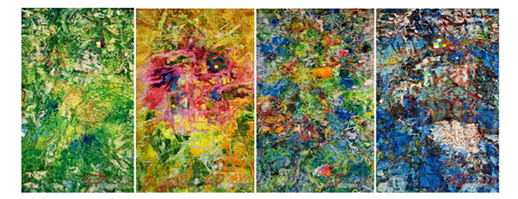 582x224 Artist Chinese Abstract Painting Goes Global - Four Seasons Abstract Painting