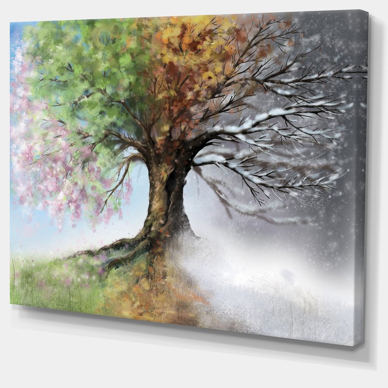 800x800 Designart - Four Seasons Painting