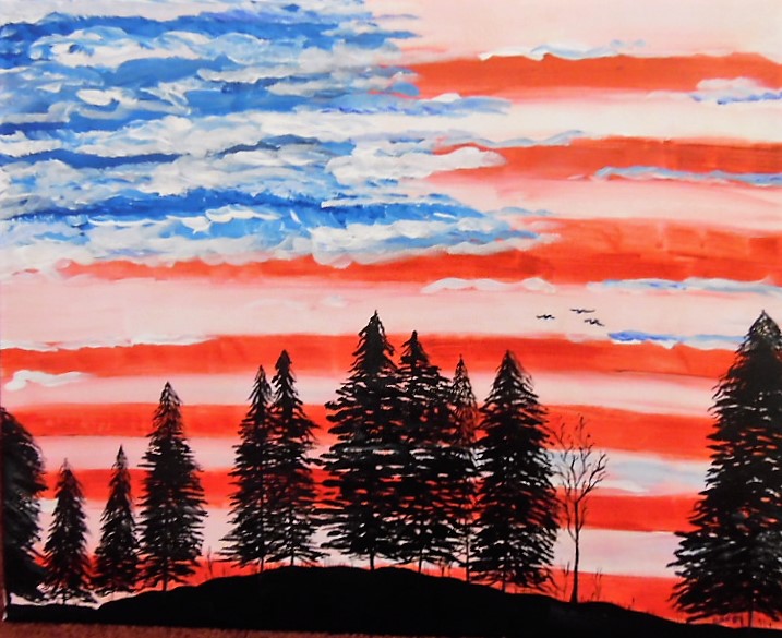 717x585 Fourth Of July Painting And Barbecue All Inclusive - Fourth Of July Painting