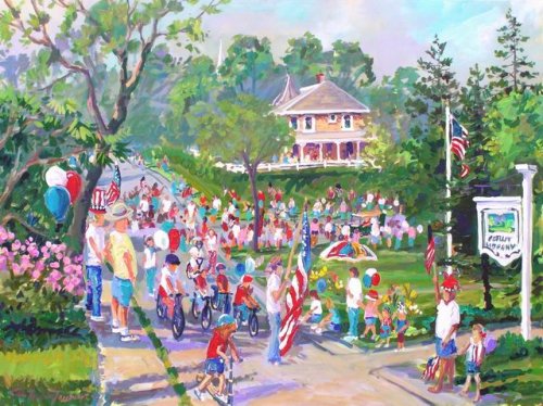 500x374 Jim Mayne Freeheart, Boulder Fine Artist, Painter - Fourth Of July Painting