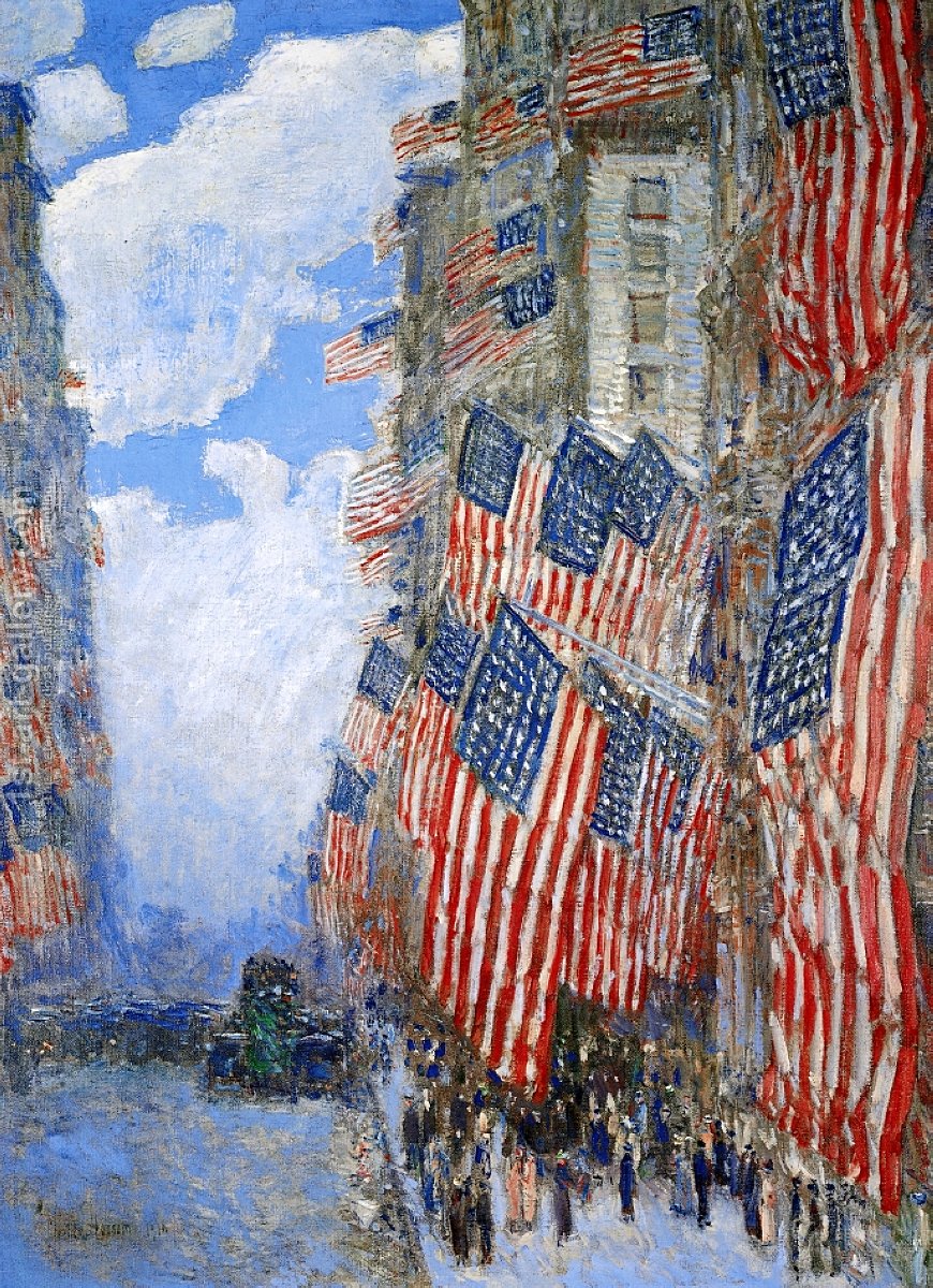 870x1200 The Fourth Of July, 1916 Frederick Childe Hassam Reproduction - Fourth Of July Painting