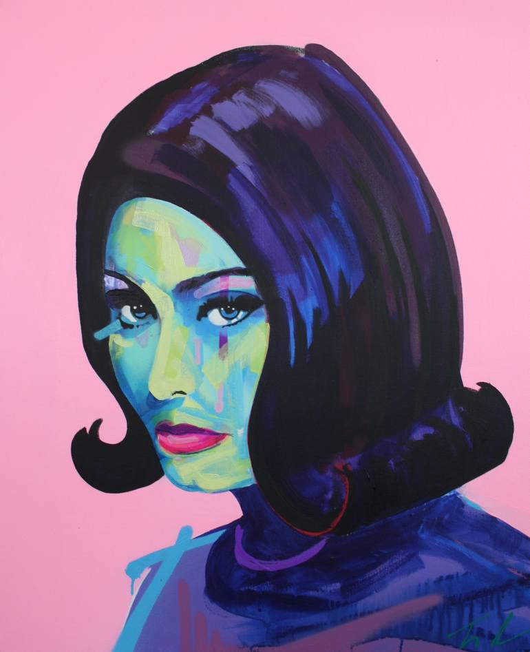 770x947 Saatchi Art Sophia Loren Painting By Tim Fowler - Fowler Painting