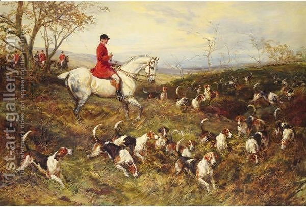 600x407 Master Of The Hounds Heywood Hardy Reproduction 1st Art Gallery - Fox And Hound Painting