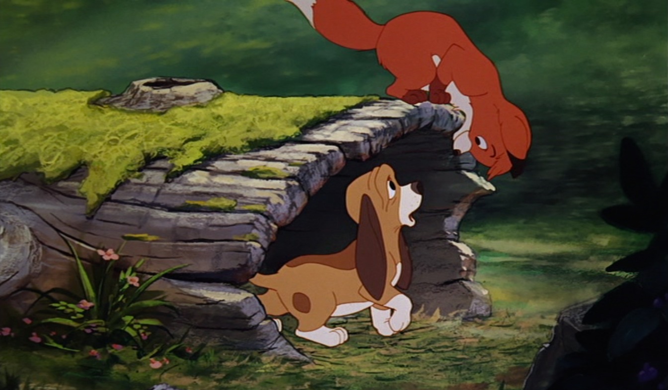 1345x786 The Fox And The Hound Review The Great Movie Debate - Fox And Hound Painting