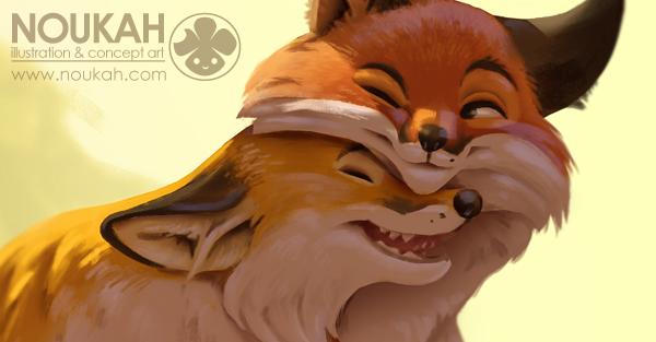 600x313 Fox Painting + Video On Behance - Fox Head Painting