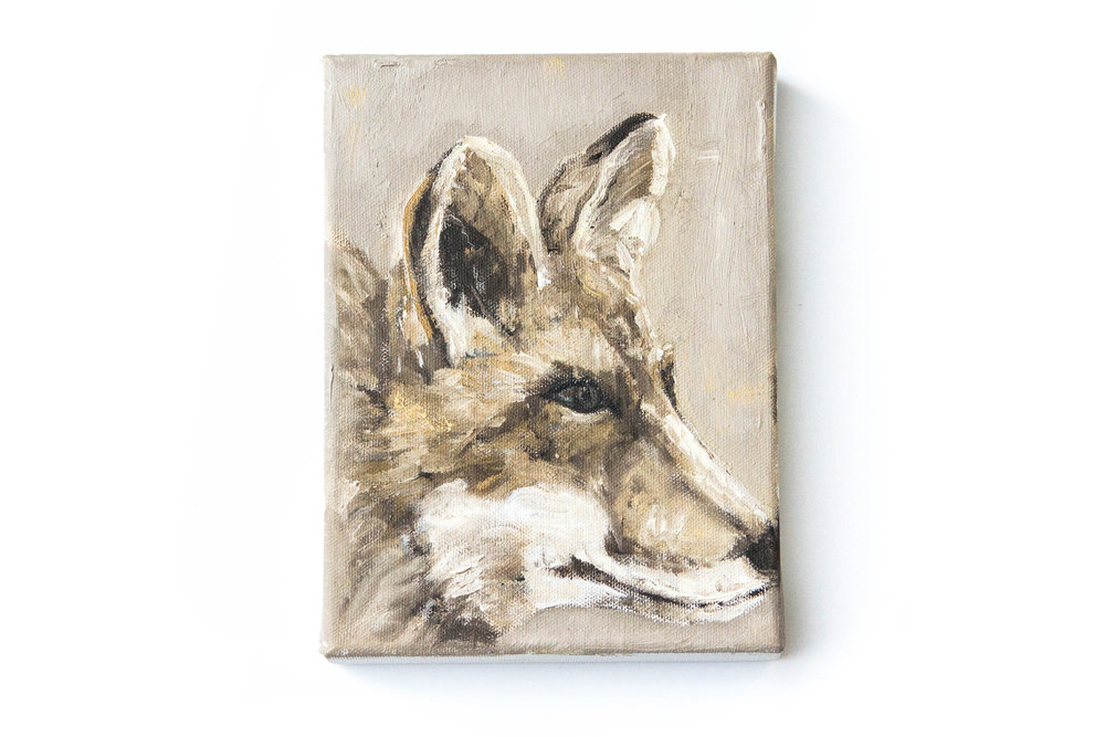 1000x667 Fox Head Oil Painting Hope + Mary - Fox Head Painting