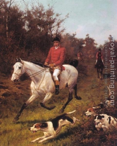 480x600 Fox Hunting Full Cry By Thomas Blinks Oil Painting Reproduction - Fox Hunt Oil Painting