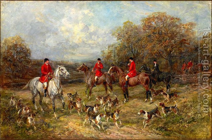 731x484 The Fox Hunt Heywood Hardy Reproduction 1st Art Gallery - Fox Hunt Oil Painting