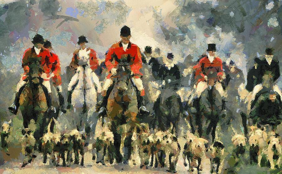 900x557 Fox Hunt Oil Painting 4k Pictures 4k Pictures [Full Hq Wallpaper] - Fox Hunt Oil Painting