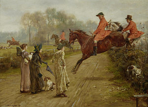 300x217 Fox Hunting Paintings Fine Art America - Fox Hunt Painting