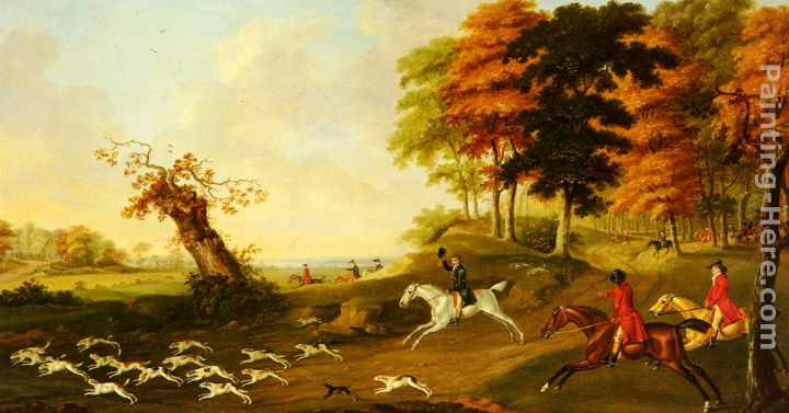 720x377 John Nost Sartorius Fox Hunting Painting Anysize 50% Off - Fox Hunt Painting
