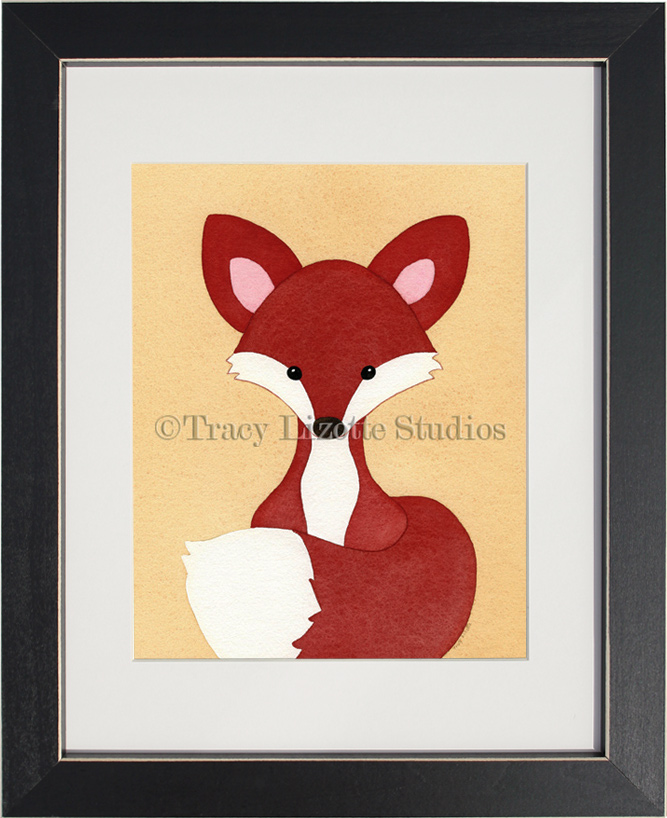 667x818 Nursery Fox The Original Painting - Fox Nursery Painting