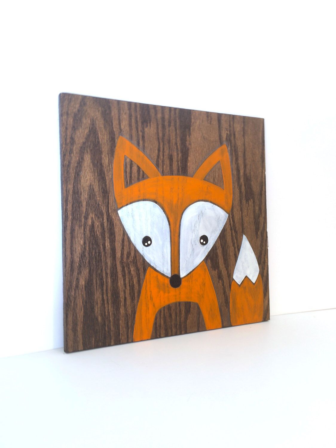 1124x1500 Rustic Nursery Art - Fox Nursery Painting