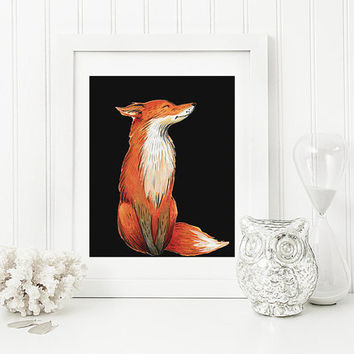 354x354 Stocking Holder (Fox) From Crate And Kids - Fox Nursery Painting