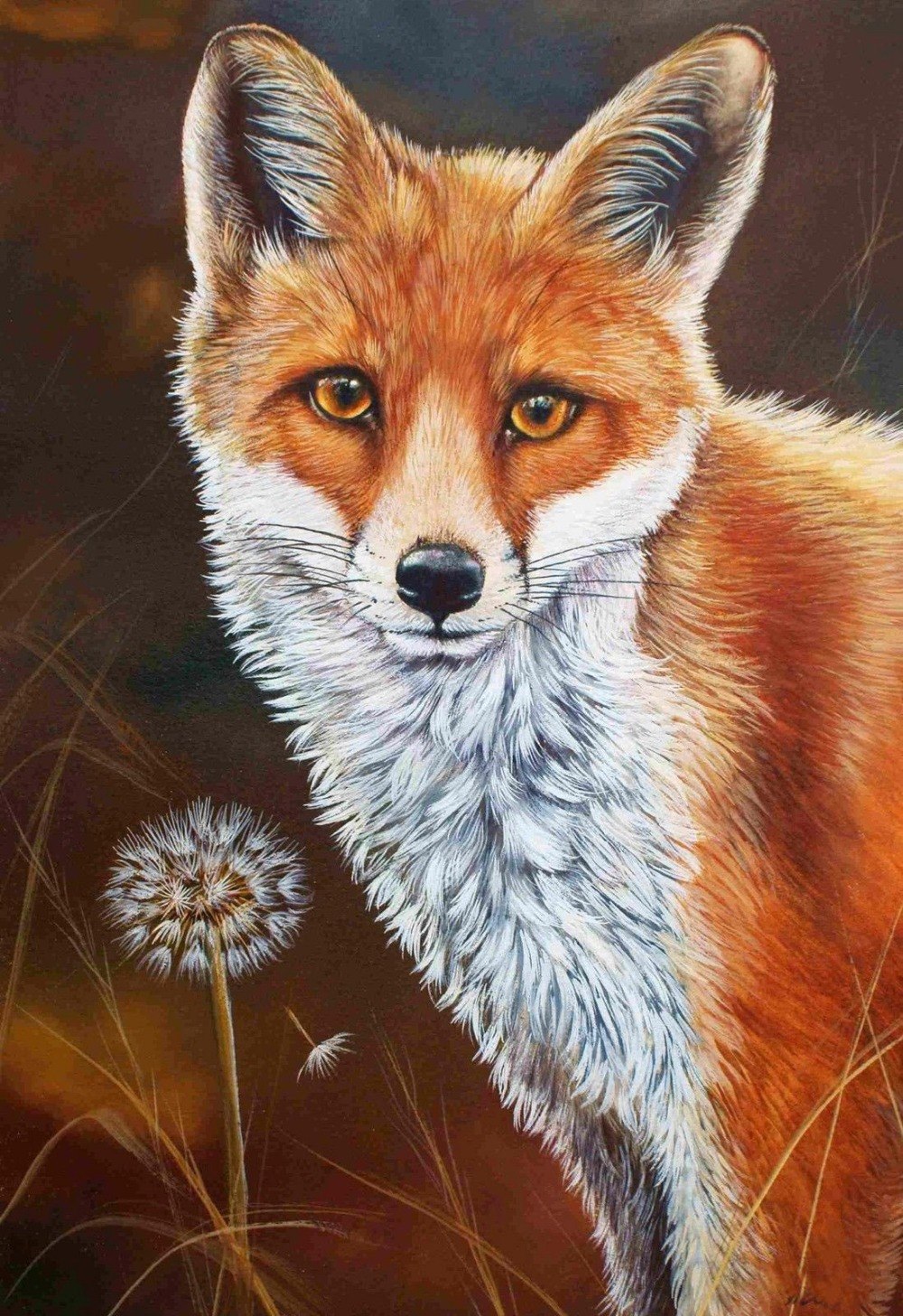 1000x1456 Special Offer High Quality Art Oil Painting Fox - Fox Oil Painting