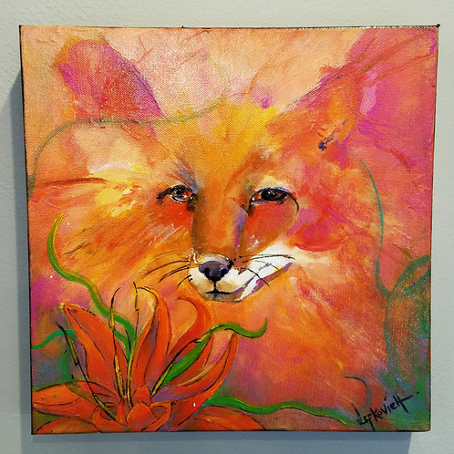 498x498 Fox Painting - Fox Painting