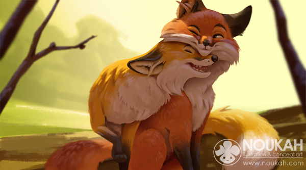 600x333 Fox Painting + Video On Behance - Fox Painting