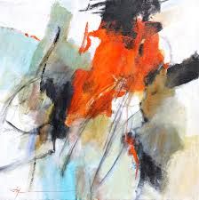 224x225 Gwen Fox. Passion, 24 X 24, Oil On Paper Painting Abstracts - Fox Painting Abstract
