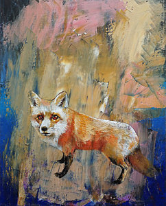 242x300 Abstract Fox Paintings Fine Art America - Fox Painting Abstract