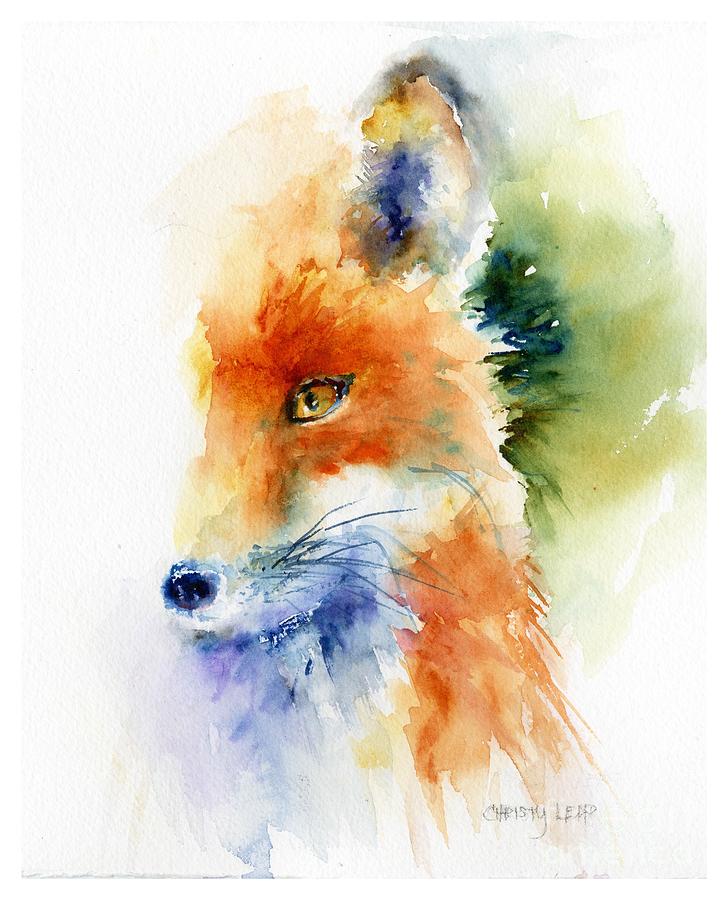 728x900 Watercolor Fox Paintings Fine Art America - Fox Painting Watercolor