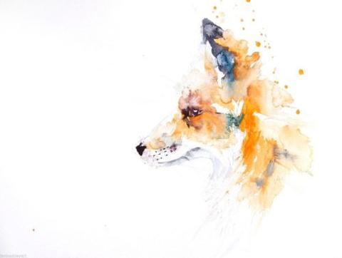 480x362 Limited Edition Red Fox Watercolour Prints Direct From The Artist - Fox Watercolor Painting