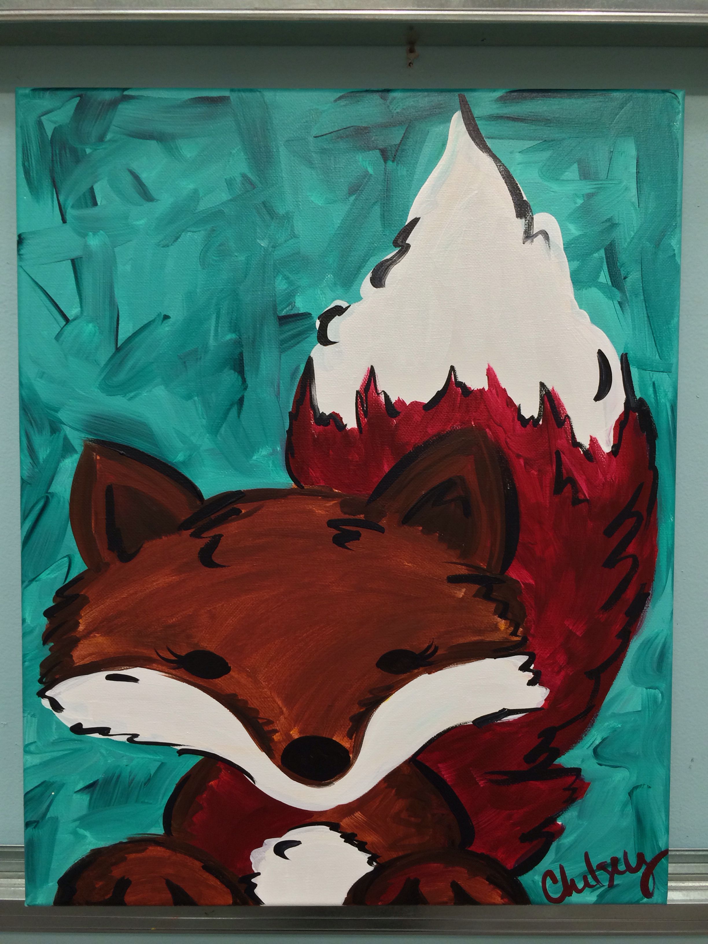 2448x3264 Foxy Acrylic Painting Chelseyleigh Artista - Foxy Painting