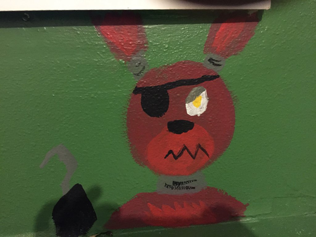 1024x768 Foxy Painting By Hoki Lokison - Foxy Painting