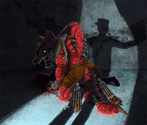 600x510 Paint Foxy From The Five Nights - Foxy Painting