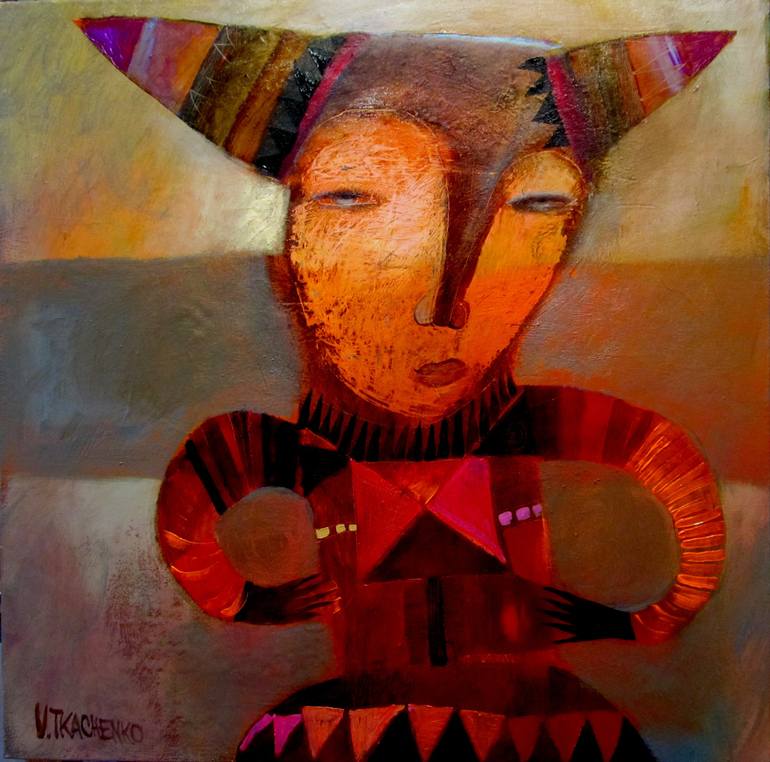 770x762 Saatchi Art Foxy Painting By Victor Tkachenko - Foxy Painting