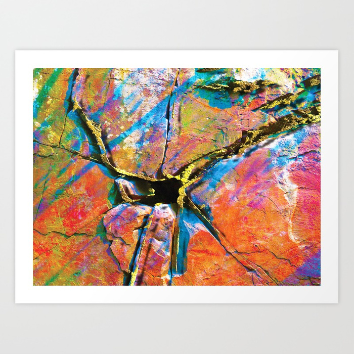 700x700 Fracture Art Print By Heidihaakenson Society6 - Fracture Painting