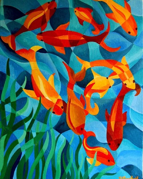 500x627 Fractured Paintings - Fracture Painting