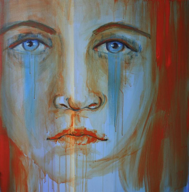 770x779 Saatchi Art Fracture Painting By Marilyn Anderson Wilcox - Fracture Painting