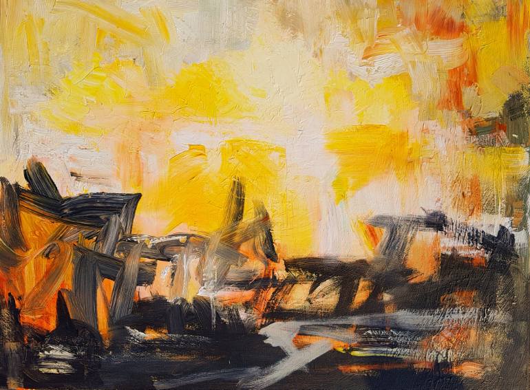 770x567 Saatchi Art Fracture In Art Painting By W Van De Wege - Fracture Painting