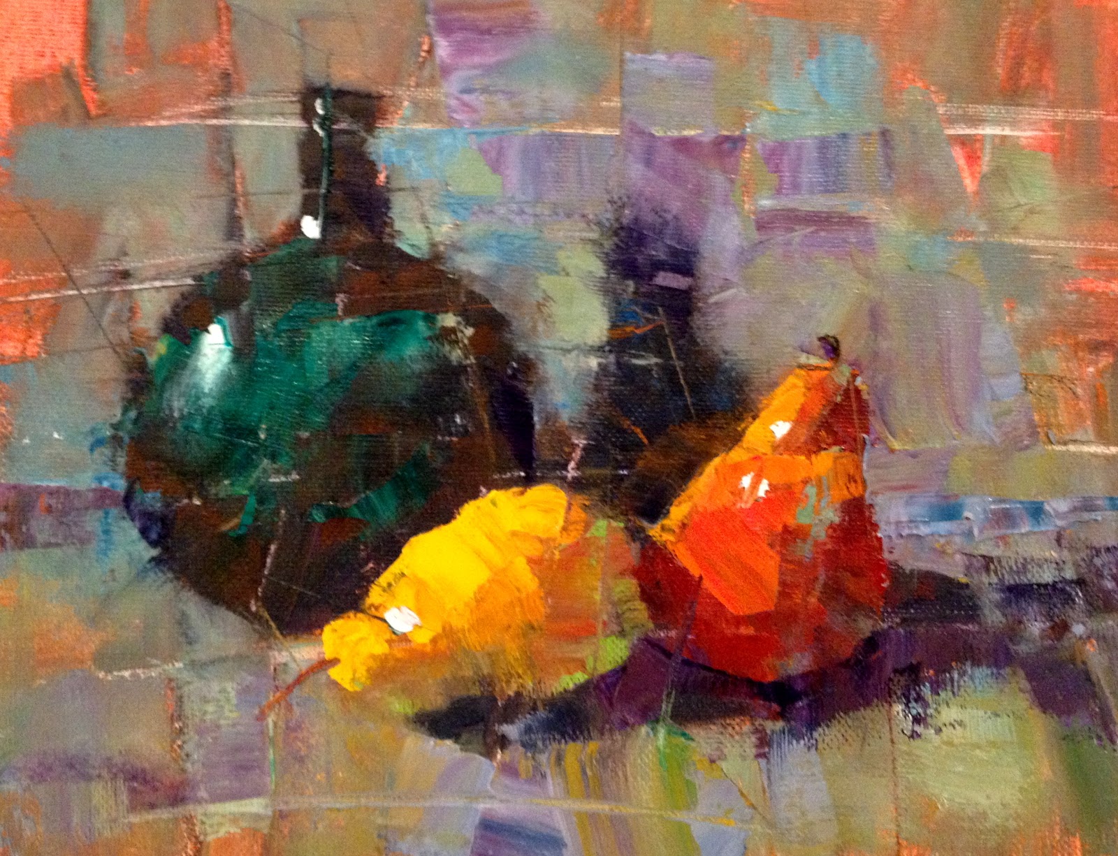 1600x1225 Ann Feldman The Fractured Still Life, 10x8 - Fracture Painting