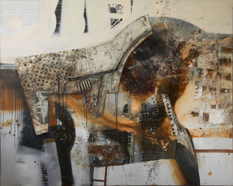 770x616 Saatchi Art Tectonic Fracture Painting By Mykola Zhuravel - Fracture Painting