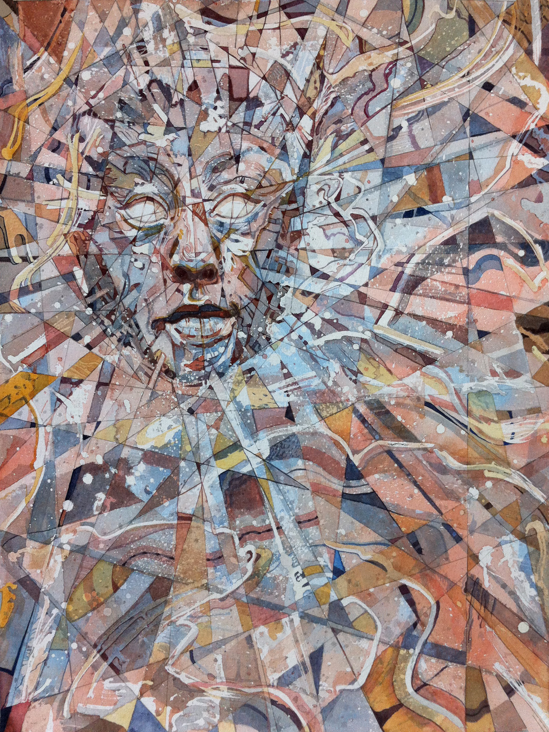 1809x2410 Watercolors Johnathan Martel's Art And Stuff. - Fracture Painting