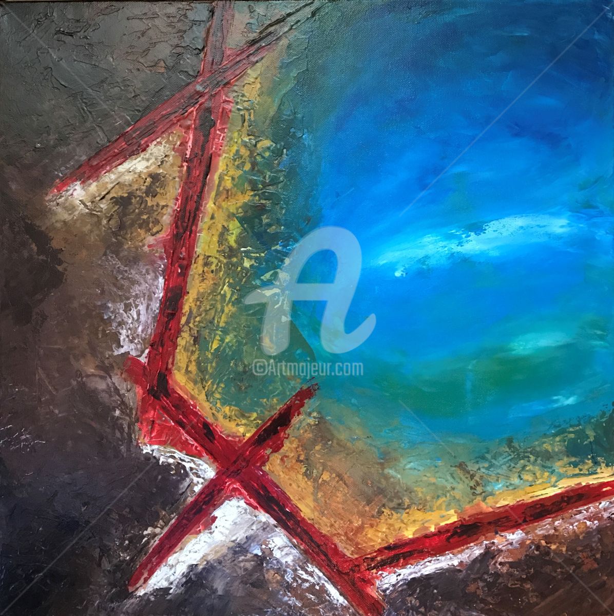 1196x1200 Fracture (David Vall) - Fracture Painting