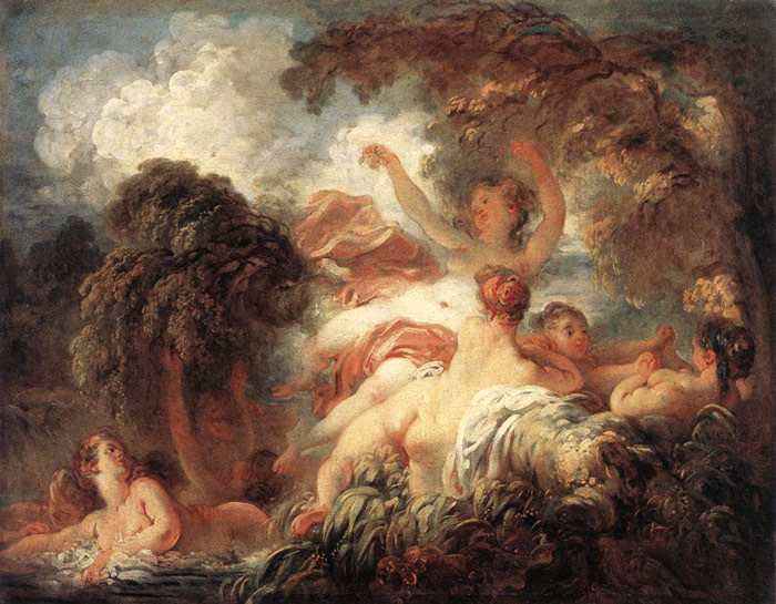 700x545 The Bathers, 1772 1775 - Fragonard Painting
