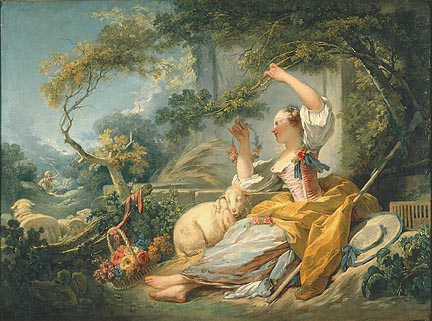432x321 From The Fragonard, The Shepherdess - Fragonard Painting
