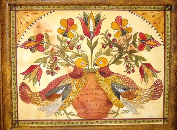 600x442 Image Result For German Fraktur Art German Fraktur - Fraktur Painting