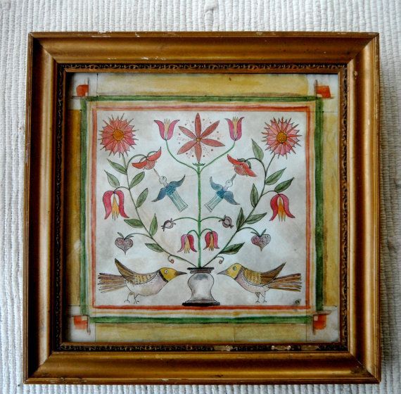 570x560 Image Result For German Fraktur Art German Fraktur - Fraktur Painting