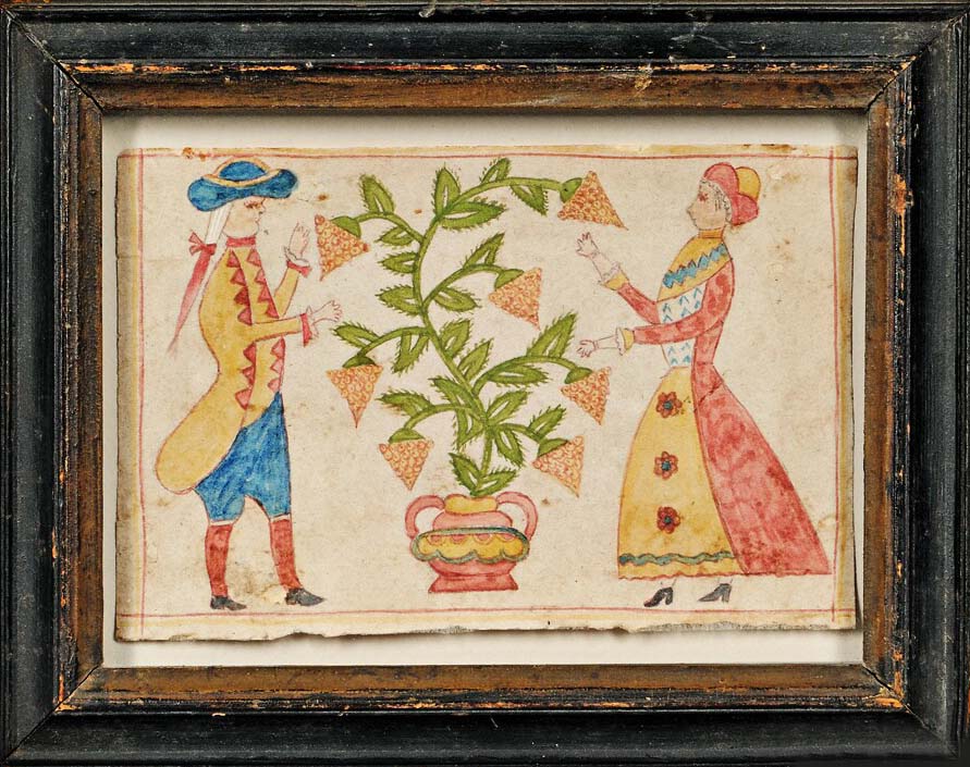 891x705 Art Amp Artists American Folk Art - Fraktur Painting