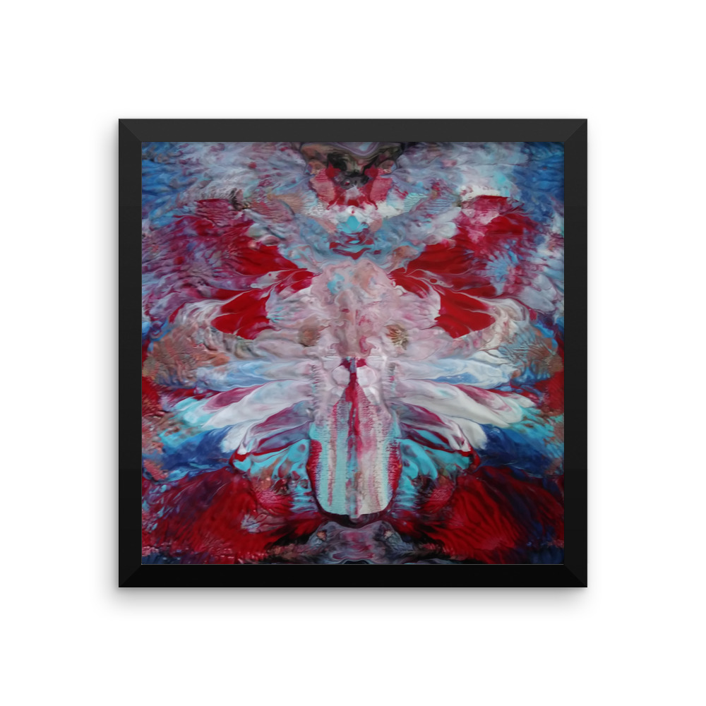 1000x1000 Framed Photo Paper Poster, Framed Poster Abstract Art, Art Print - Framed Abstract Painting