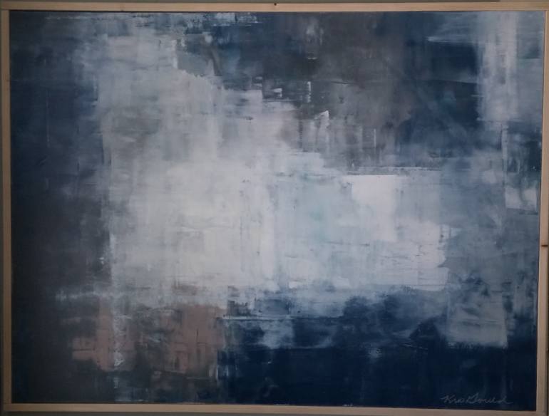 770x584 Saatchi Art Layered Shadows Framed Abstract Art By Kris Gould - Framed Abstract Painting