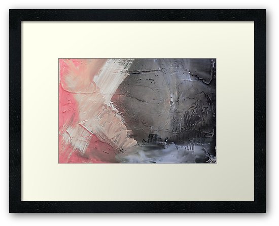 550x447 Starting Point,pink Blue Abstract Giclee,pink Grey Giclee Print - Framed Abstract Painting