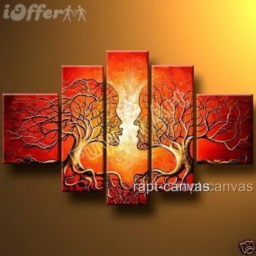 500x500 Framed Art Handmade Landscapes Trees Oil Painting Y99 For Sale - Framed Art Oil Painting