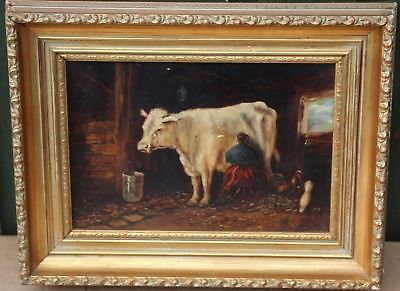 400x291 Framed Oil On Board Painting By Dorothy Vaughan Loch Sunart - Framed Cow Painting